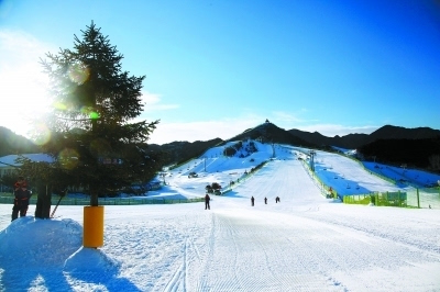 清河南山滑雪场图片