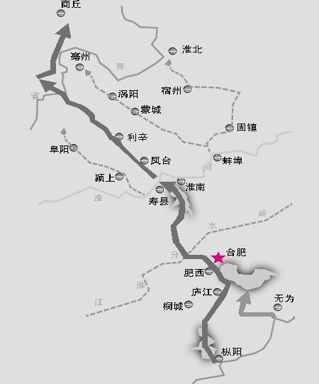 引江济淮商丘段路线图图片