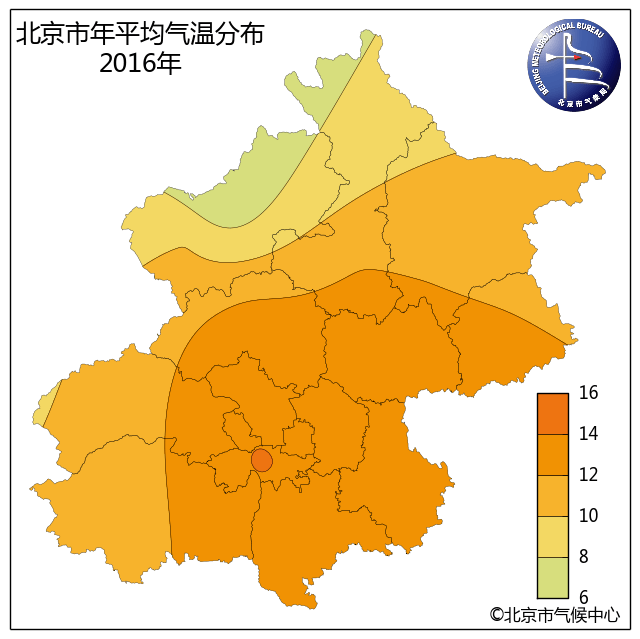 盘点2016年北京气候特征平均气温略偏高降水量偏多