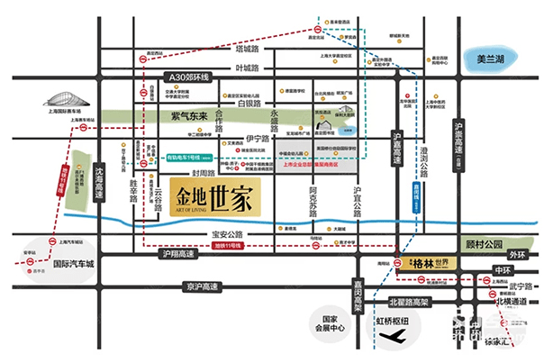 整個嘉定新城板塊紫氣東來,遠香湖,保利大劇院,嘉定圖書館,瑞金醫院北