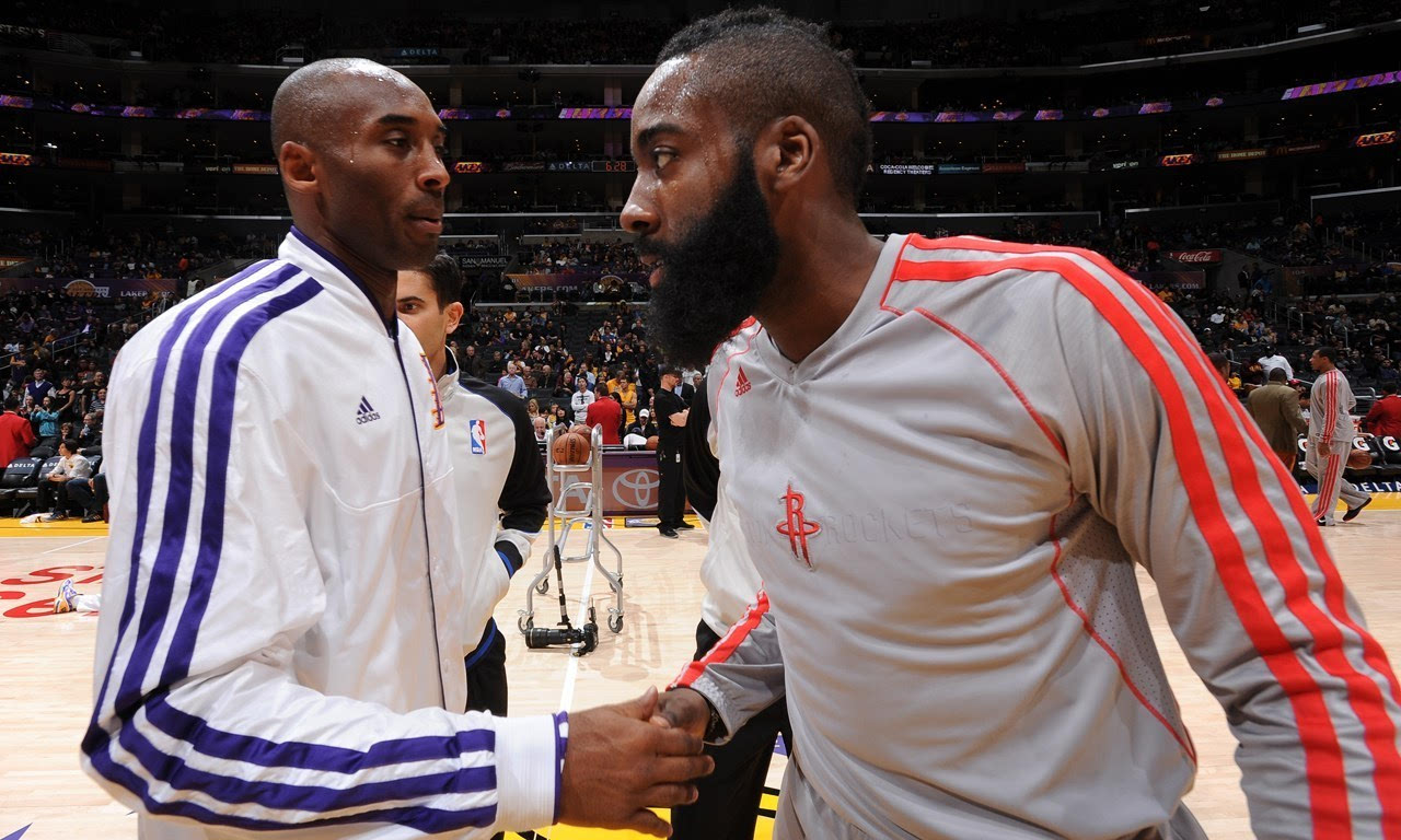 哈登本季表现受科比认可若建队我会选他做基石