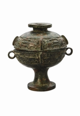 纹饰多样的青铜豆