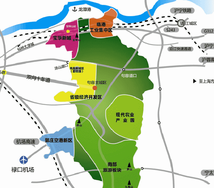 句容市下蜀镇地图图片