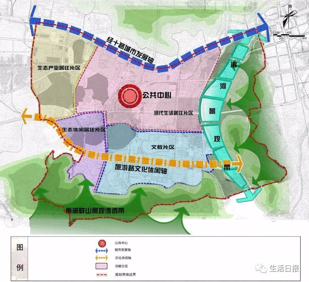章丘明水古城规划图图片