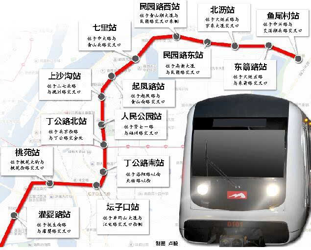 四号线南昌地铁线路图图片