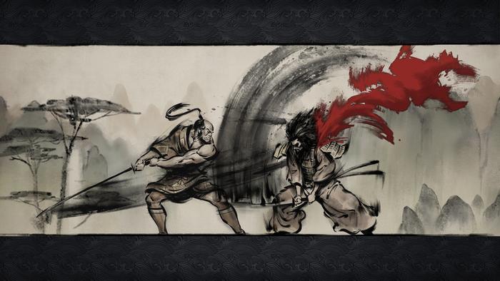 这是一款欧美人制作的水墨风游戏讲述了日本武士的故事