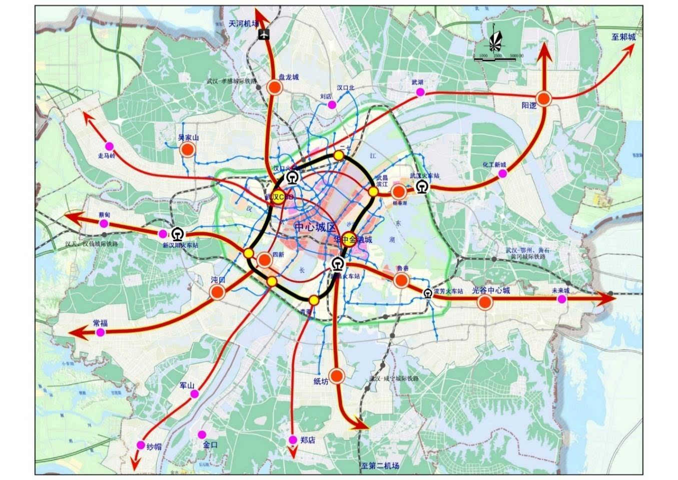 武汉地铁2049年规划图图片