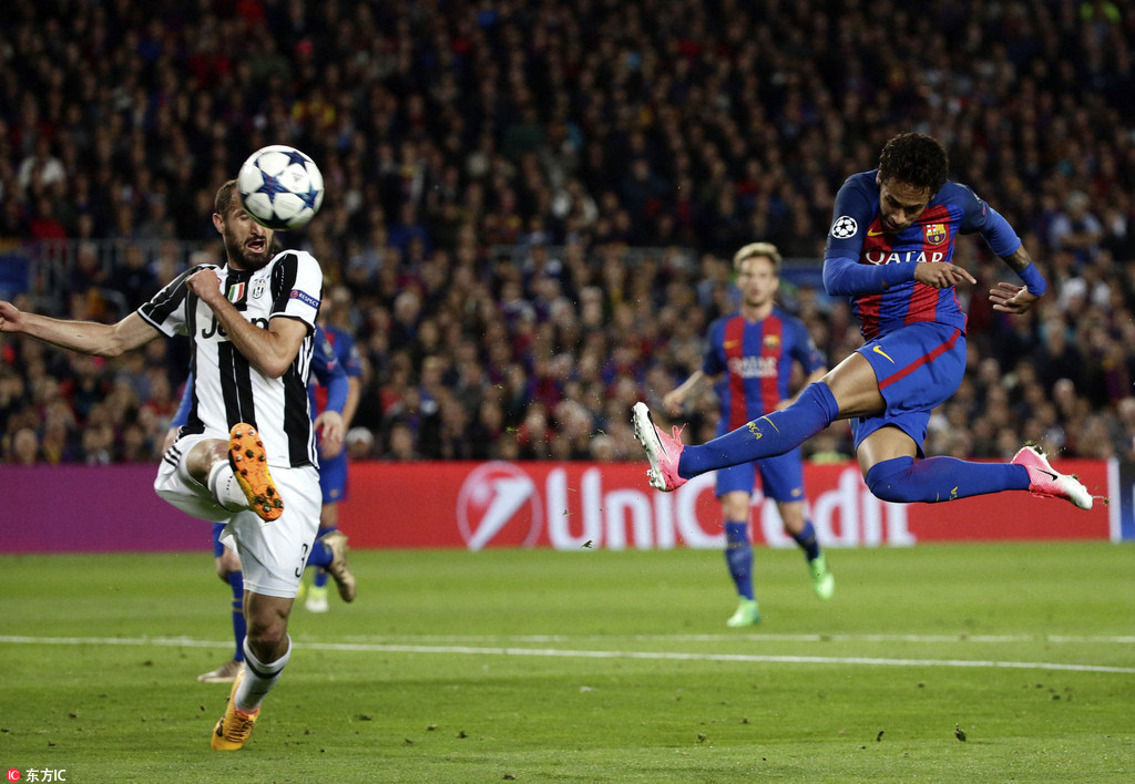 2016-17赛季欧冠1/4决赛次回合一场焦点战,西甲豪门巴塞罗那坐镇