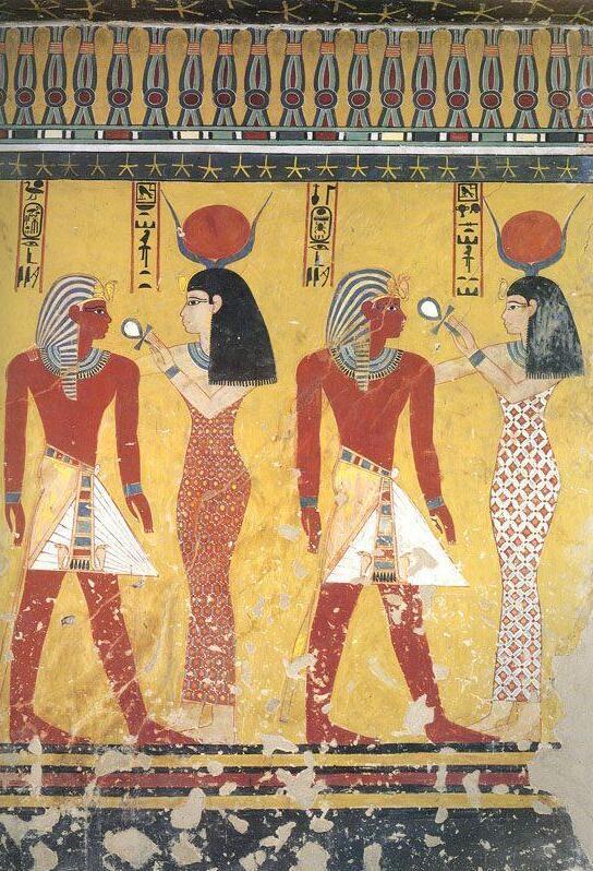 古埃及壁画正面律图片