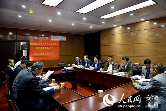 发展,运检和营销部门负责人来到芜湖市弋江区政府,与区长王永辉,区委