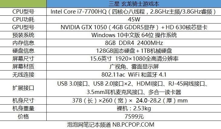 进军游戏市场首款机型三星玄龙骑士游戏本评测