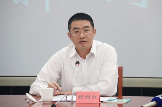 图为杨闽红处长在发布会上介绍情况
