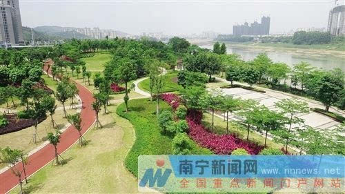 南宁邕江新添两座带状公园有望媲美西湖十景
