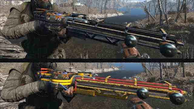 《辐射4》的"机械军团"dlc中,新加入了一把炫酷的武器——特斯拉步枪