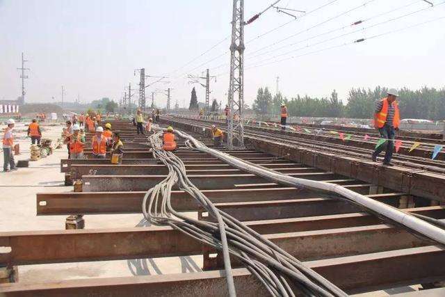 昌黎經脈打通 下穿京哈鐵路框構橋頂進到位