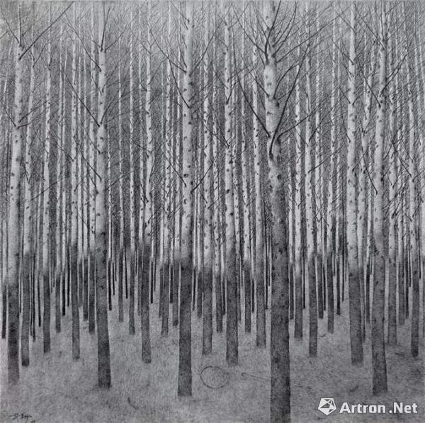 作品名称:《痕影·滚铁环》作者信息:邱华丹/ 四川美术学院/油画系