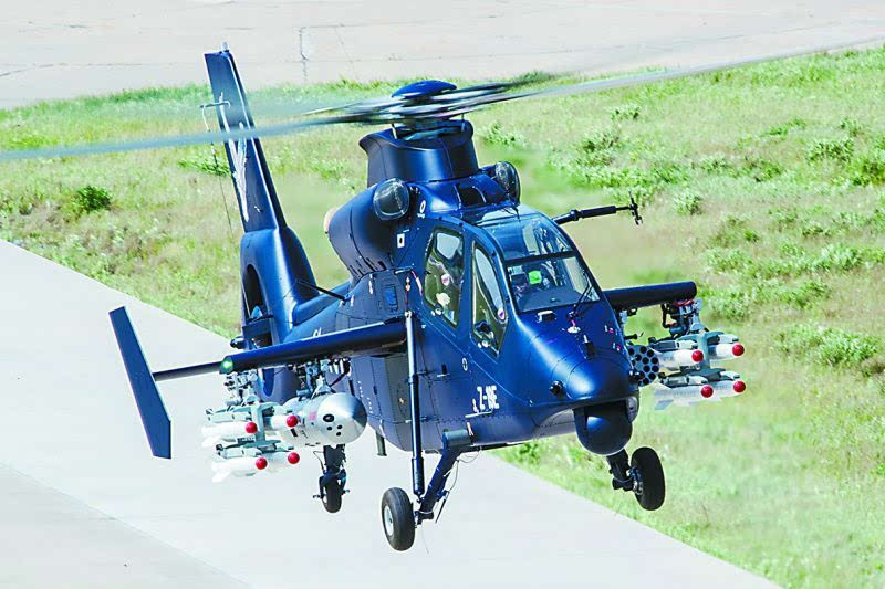 由中国航空工业自主研制的直-19e出口型武装直升机5月18日上午在