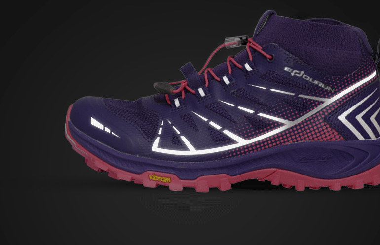 我们买过探路者峰越vibram大底全地形飞织袜套户外鞋299元上月众筹399