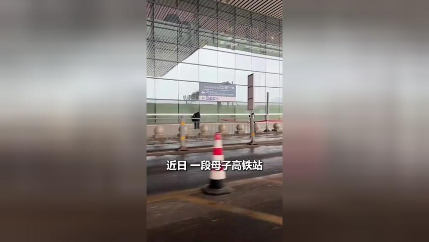 妈妈送儿子到高铁站，分别后儿子在后面追着跑，妈妈感动发视频 没想到儿子一条评论直接反转……
