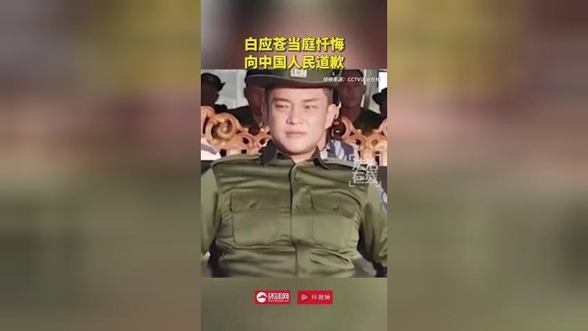 白应苍当庭忏悔，向中国人民道歉