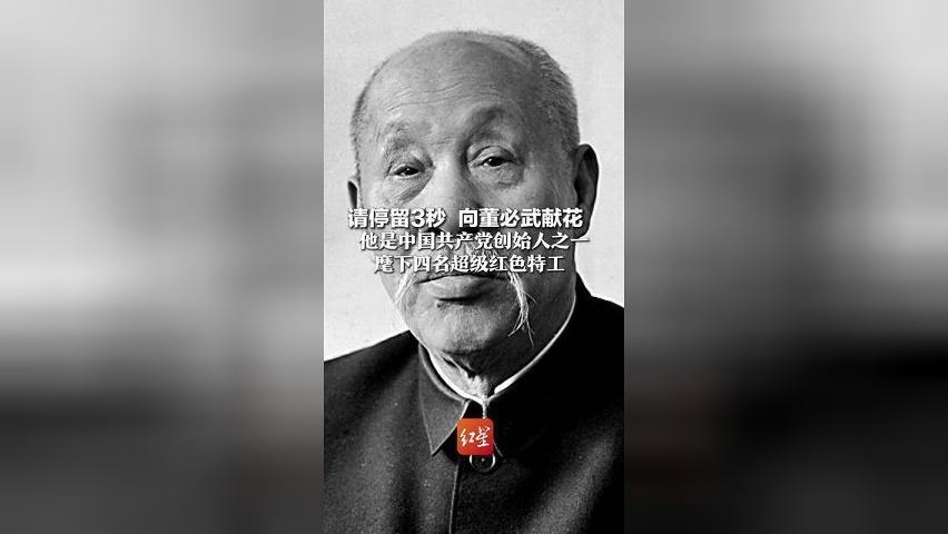 请停留3秒向董必武献花，他是中国共产党创始人之一，麾下四名超级红色特工 个个能抵10万精兵