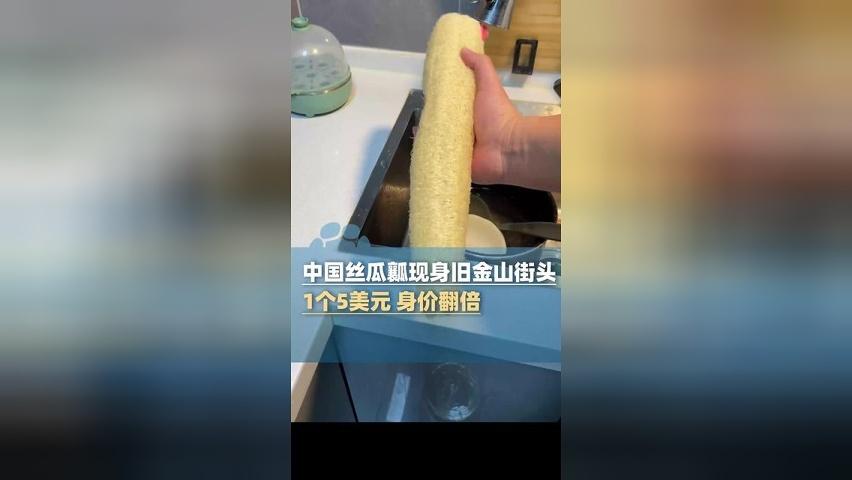 中国“丝瓜瓤”现身每个旧金山街头，1个5美元 身价翻倍