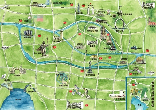 常州市青枫公园地图图片