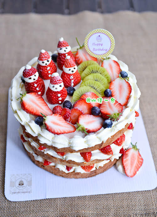 为过敏体质小朋友特制:生日裸面包