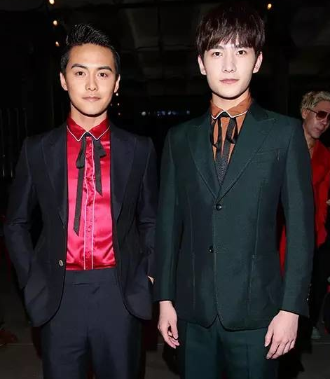 杨洋和马天宇在男装周流的泪都是造型师脑子里的水