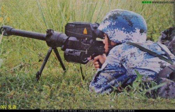 中国qlb06狙击榴弹发射器(图片来源于网络)中国qlb06狙击榴弹发射器