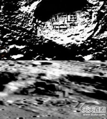 月球上城市遗迹图片图片