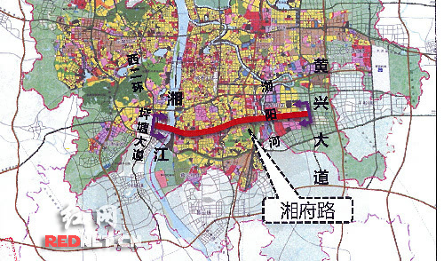 湘府路高架整体规划图图片