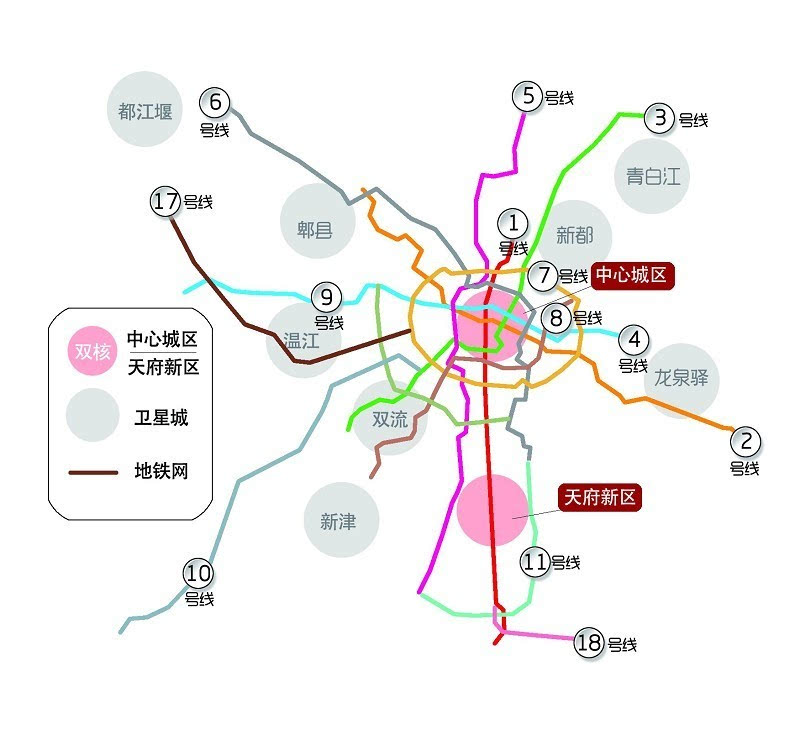 成都未来新增6条出川高铁 卫星城将全部通地铁