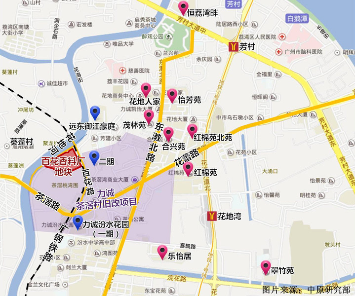 广州市芳村地图图片