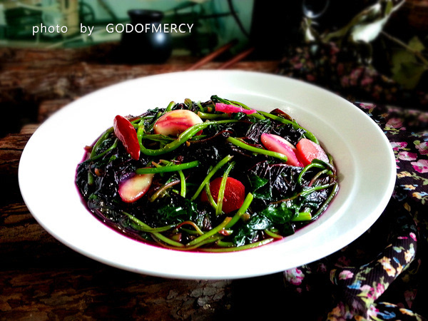 记忆中妈妈的味道迷醉的水煮苋菜