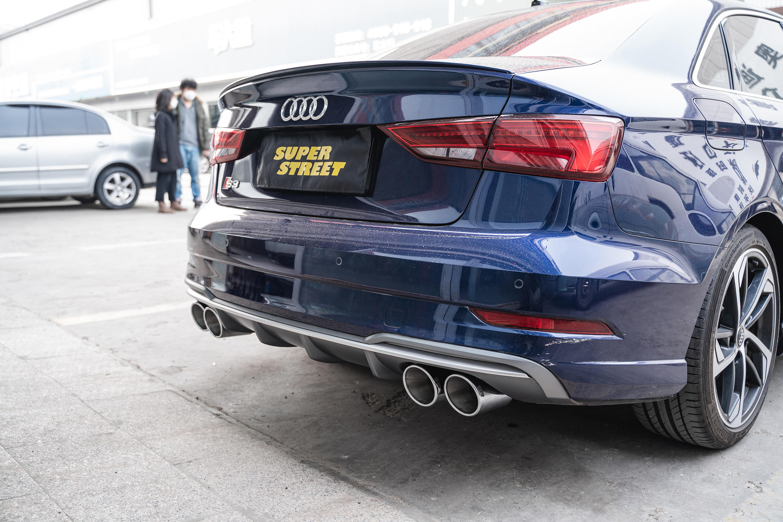 狼头排气奥地利手工制作,奥迪s3改装remus中尾段阀门排气