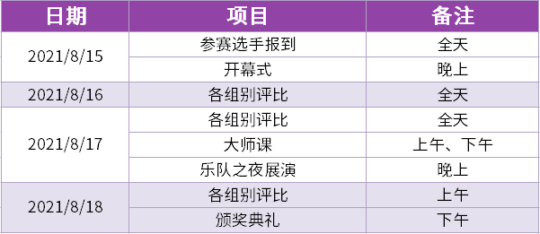 总决赛日程计划