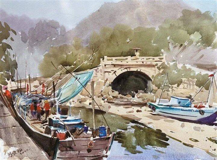 九溪澳水彩写生基地助力乡村振兴，文旅融合唱响“山海情”