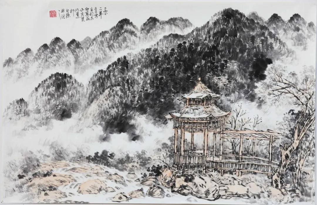 陕西国画院专职画家祁自强艺术作品欣赏